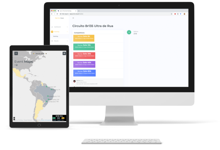 Ranking e Mapa de Eventos